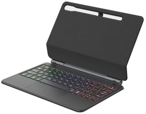 Magic Keyboard - Funda para Samsung Galaxy Tab S8 de 11 pulgadas (SM-X700 / X706), teclado Bluetooth inalámbrico, retroiluminado, cubierta magnética