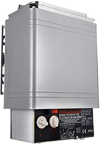 ATJOGWIN Dry Home Electric Sauna Heater 110V 2kW with Internal Controller for 70ft³ Hotel Shower Bathroom Sauna Room