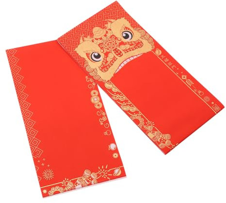 Gogogmee 10ensembles Papier à Distique Rouge Papier Xuan Vierge Pour Fête Du Printemps Décoration Diy Du Nouvel An