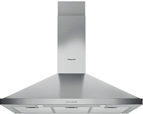Hotpoint 90cm Chimney Cooker Hood - Stainless Steel