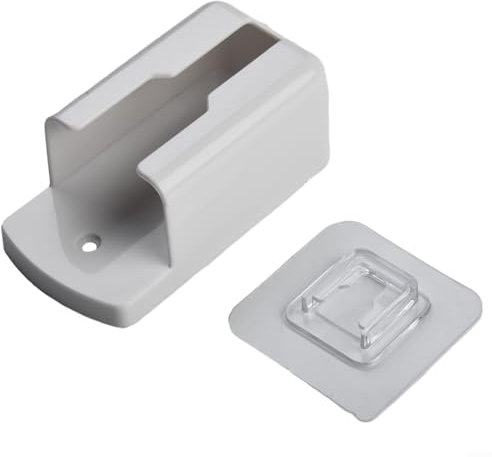 Soporte para mando a distancia blanco, caja montada en la pared para controladores de aire acondicionado, organización del hogar, larga duración y práctica (pequeño)