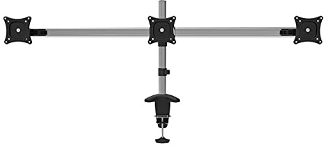 Tiiiopkvvv Monitor Arms Stands Triple Monitor Stand 15-27 Aluminum Alloy Monitor Desk Mount Stand Adjustable Monitor Mounting Arm with 75/100mm VESA Holds Up to 22lbs Monitor Arm (Style : B) (A)