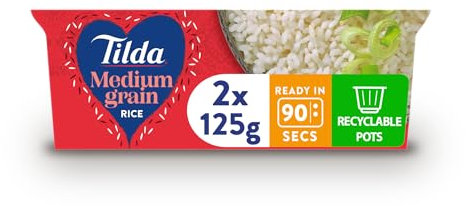 Tilda Pots Medium Grain Rice 250g