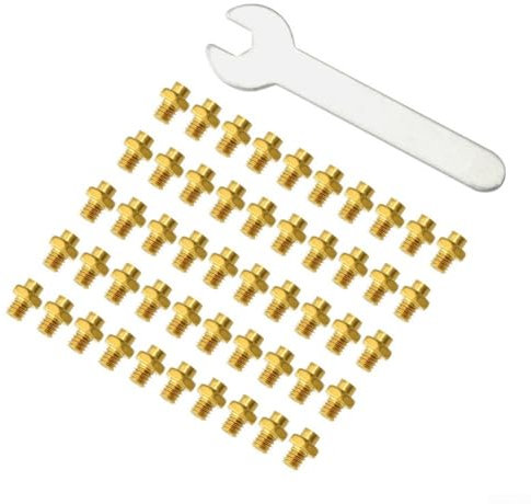 Rutschfeste Fahrradpedalschrauben aus Edelstahl, perfekt für Mountainbikes und Rennräder (Gold)