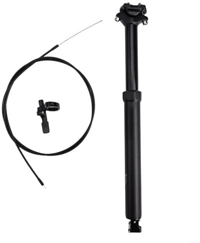 Alanmoship Canotto reggisella telescopico per bici in lega di alluminio da 31,6 mm, angolo regolabile, impermeabile, antipolvere, per il comfort del ciclismo