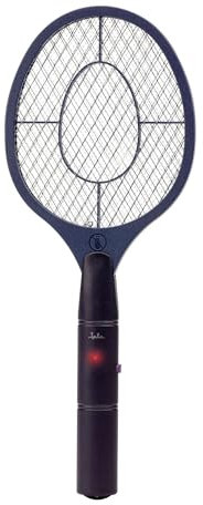 JATA HOGAR MOST3554 - Raqueta Mosquitos Electrica. Mata Mosquitos Electrico Plegable 2 en 1. Funciona con 2 Pilas AA. para Exterior e Interior. 30 m2. Gran Potencia