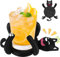 3D Print Cat Coasters, Cute Cat Coasters Hold the Cup, Cats Cup Holder with Funny Expression & Moving Limbs, Heat Resistant Coaster for Coffee Beer Home Bar (B)