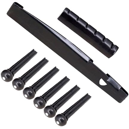 6 Strings Guitar Bridge Pins Saddle Nut Acoustic Tailpiece Guitar Accessories For 6 String Replacements