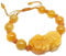 Feng Shui Pixiu Armband natürliche gelbe Jade -Wohlstand Armband Piyao Charme einstellbarer Armreif Kristallarmband Chakra Edelstein Anziehen Geld Wohlstand Viel Glück Unisex