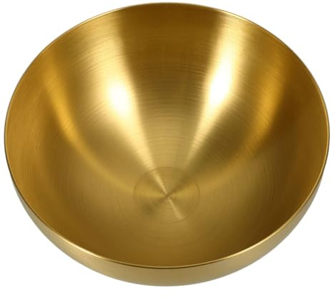 VALICLUD Saladier En Acier Inoxydable 20 Cm Doré Bol De Nourriture Multifonction Résistant à La Corrosion Usage Quotidien La Cuisine Et Repas Familiale