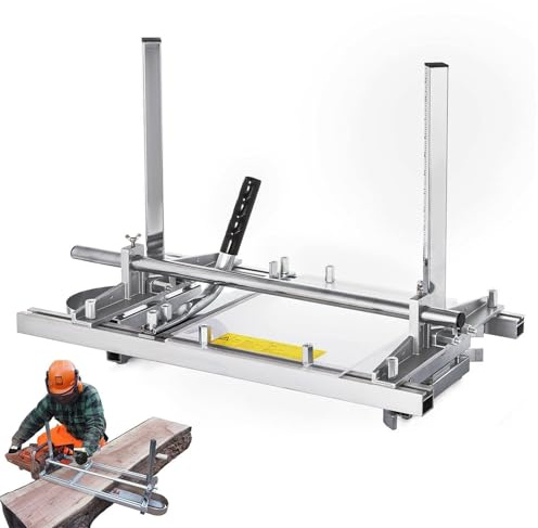 Chainsaw Mill - Adjustable Aluminum Timber Jig for Wood Cutting and Milling Logs