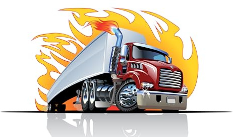 Trucker 4 Flagge, LKW Fahne, Auto, Autofahne, Autoflagge, Oldtimer Marine Flag / 120x80cm