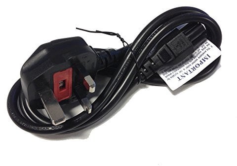 C5 Cloverleaf Power Cord / Mains Cable Lead / UK Type Plug for Laptop Adapter / Charger Acer Dell HP Compaq Sony Toshiba Vaio Delta