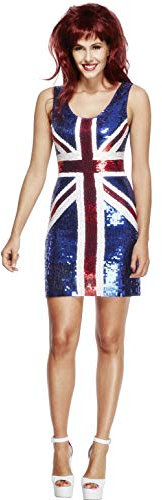 Générique Déguisement Sexy Robe Drapeau Anglais Taille : s