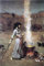 1art1 John William Waterhouse Der Magische Kreis, 1886 Selbstklebende Fototapete Poster-Tapete 180x120 cm