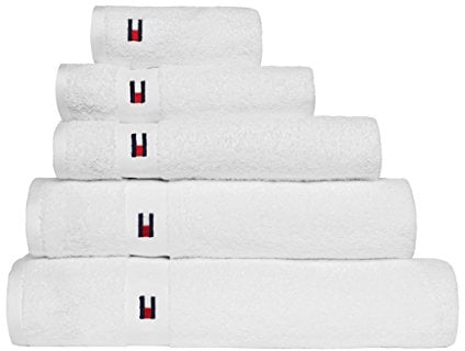Tommy Hilfiger - Handtuch Serie Legend 2 - Uni 560 g/m², 100% Baumwolle, weiß, Badetuch 70 x 140 cm