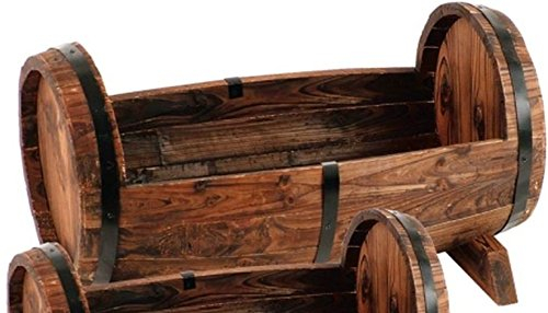 Sesua Holz Pflanzfässer (groß)