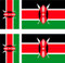 Aufkleber aus Vinyl, für Auto, Motorrad, Koffer, Laptop, Flagge KENYA, 6 Stück