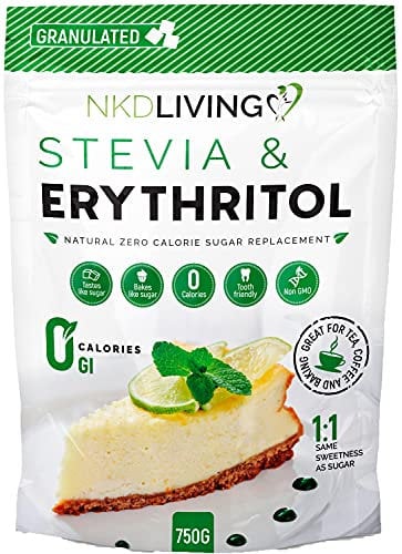 Stevia und Erythritol - 1:1 Natürlicher, kalorienfreier Zuckerersatz in Granulatform - 750g