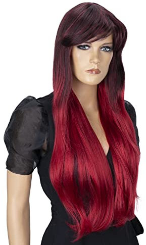 CAISHA 70cm Langhaar Perücke Fashion Wig Cosplay Glatt Rot Mix WP103