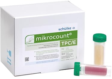 Schülke Mikrocount® TPC/E 20 Stück Nährböden | Nährboden zur Oberflächenuntersuchung auf Schimmel und Bakterien | Contact Slides Hygienekontrolle