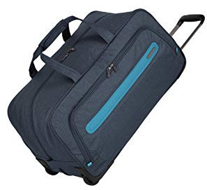 Travelite travelite: „Madeira“ – sehr leichte Trolleys, Trolley-Taschen, Reise- und Bordtaschen plus Weekender Reisetasche, 64 cm, 60 Liter, Marine/Türkis