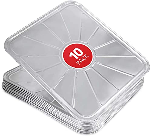 RLAjhhh Gklkfj Disposable Foil Oven Liners (10 Pack) Oven Liners for Bottom of Electric Oven and Gas Oven - Reusable Oven Drip Pan Tray for Cooking and Baking - 18.5 x15.5”