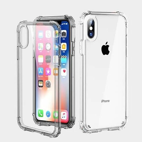 ASD Accessories iPhone XR, Clear Shockproof Bumper Case Soft TPU Silicone Case Cover[Drop Protection] Crystal Gel Case Skin