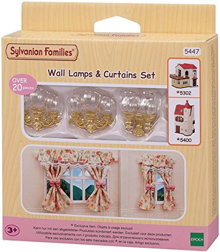 SYLVANIAN FAMILIES Wandleuchter & Vorhänge Set