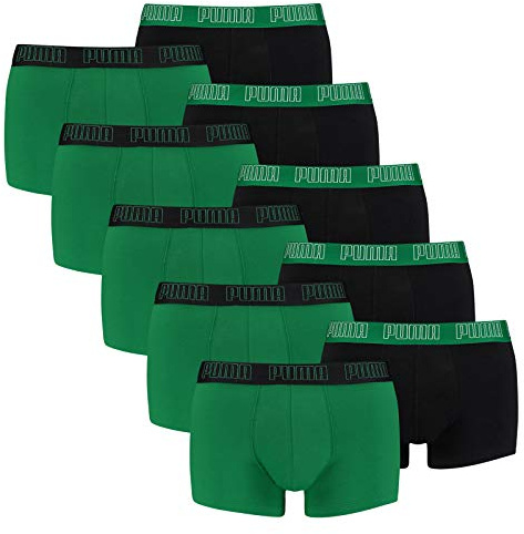 PUMA 10 er Pack Short Boxer Boxershorts Men Pant Unterwäsche kurz 100000884, Farbe:004 - Amazon Green, Bekleidungsgröße:XL
