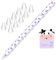 NIUTRENDZ Cow Print iPencil Case for Apple Pencil 2nd Generation Case Cover Silicone Protective Sleeve Skin with 10pcs Apple Pencil Tips Cover (Apple Pencil 2nd Generation, Purple)