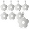 com-four® 8X Tischdeckenbeschwerer - Tischtuchgewichte aus rostfreiem Edelstahl - Tischtuchklammer - jeweils ca. 40g - Tischdeckenklammern