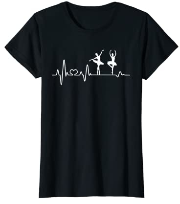 Herzschlag Ballerina Geschenk Ballett Mädchen Frauen Damen T-Shirt