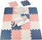 Antrect Puzzlematte Baby Puzzlematte Kinder 18 Teile Schaumstoffmatte Kinderspielteppich Spielmatte Bodenschutzmatte für Baby Kinder, 30 x 30 x 1,2 cm, 1,6m² große Yogamatte