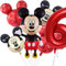 XXL-Ballon-Set * Mickey Mouse * als Deko für Kindergeburtstag und Mottoparty | mit Zahlen von 1 bis 19 | Micky Maus Geburtstag Party Kinder Ballondeko Partydeko, Edition: 6. Geburtstag