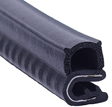 ETOPARS 197 Pouce Joint d'Étanchéité en Caoutchouc de Voiture U Forme Joint de Porte Automatique Protecteur Bord Porte avec Ampoule Latérale pour Voiture Bateau 14mm X 18mm
