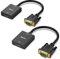 BENFEI Adattatore HDMI a VGA con 3,5 mm jack audio, 2 Confezioni Unidirezionale HDMI Computer a VGA Monitor/TV (Femmina a Maschio), Compatibile con TV-Stick Laptop PC Raspberry Pi Roku Xbox