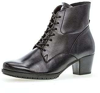 Gabor Botines para mujer con cordones, varios anchos, Negro 57., 36 EU Ancho