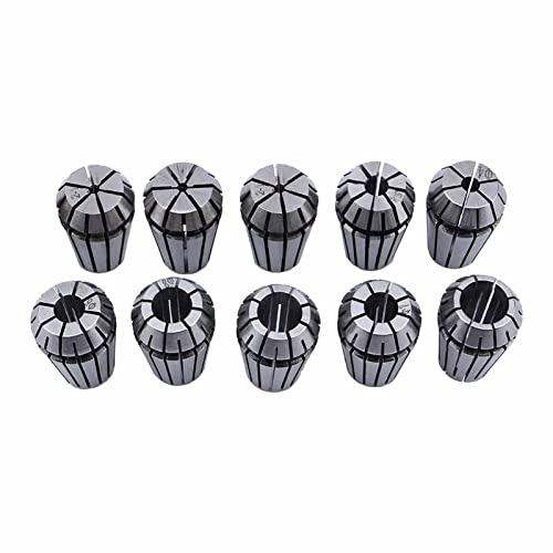 10PCS ER16 1 10mm, Er16 Collet Er16 Set di Collet Metrico Set di Colt a Molla per Macchine per Incidere di CNC e Utensili per Tornio di Fresatura Pinze per Incisione