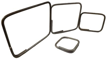 Generisch Betonstahlbügel 8mm, Betonstahl DIN 488, Geschlossener Bügel, 10er Pack, 100-300mm x 100-300mm