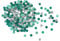 Oblique Unique® Konfetti Rund Glitzer Streudeko Tisch Deko Streuteile für Geburtstag Jubiläum Silvester Party Hochzeit JGA Baby Shower (Türkis, Silber)