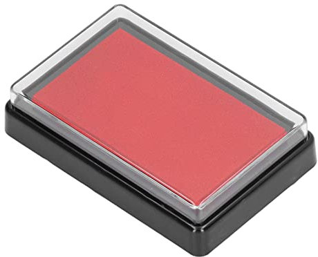 plplaaoo Wieder verwendbares Neugeborenes Baby-Handabdruck-oder Fußabdruck-Tinten Kissen mit Papier, Baby-Fußabdruck-Tinten Kissen, sicheres Baby-Handabdruck-Tinten Kissen, leicht abzuwaschen(rot