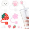 AUAUY Silicone Straw Tips, Animal Cover, 4PCS for 7-8mm Straws