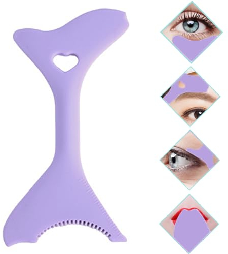 RabbFit Eyeliner Stencils Wing Tips, Silicone Eyeliner Aid Lipstick Wearer Face Cream Reusable Silicone Eyeliner Tool Lazy Quick Eye Makeup Tool