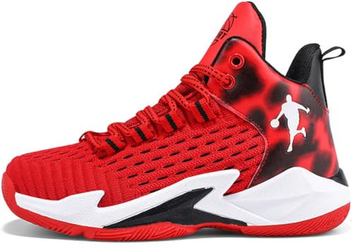 Scarpe da Basket per Bambini e Ragazzi Leggero Antiscivolo Traspirante Sport Sneaker Casual da Bambino Sportive (CXB-A28, 31EU)