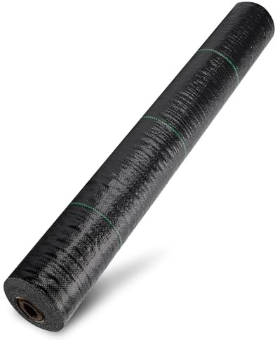 ZJIA Toile de protection contre les mauvaises herbes écologique 164,4 g 1,8 x 30,5 m