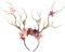 PACKOVE Blumenzweige Stirnband Zweig Geweih Stirnband Zweig Kopfschmuck Geweih Kopfschmuck Weihnachtskopfbedeckung Für Weihnachten Cosplay