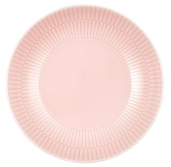 Seltmann Weiden Amina Rosé Suppenteller, 21 cm, Tiefe Suppenschale mit dezentem Relief-Muster, Spülmaschinen- und Mikrowellenfest, Porzellan, Rosa