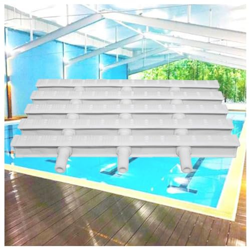 YCOVSFP Gespleißtes Schwimmbadgitter, Duschabflusssiebabdeckung, Dachrinnenüberlaufgitter, Auslass for oberirdischen Pool und Gehweg-Balkondusche (Color : White, Size : 30x100CM/20pcs)