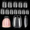 504 Stück Künstliche Nageltips,Soft Gel Ballerina Nagel Tips Fake Full Cover Nails Tips für Gelnägel Pre-buff Kunstnägel Fingernägel Set mit Kleber für Nagelstudios und DIY-Nagelkunst,Medium Coffin